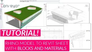 Conveyor Rhino to Revit - Rhino Model to Revit Sheet with Blocks and Materials