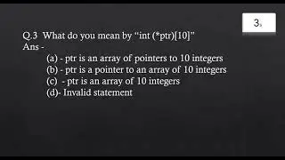 C Programming Quiz | Part - 3 | Tech Code |