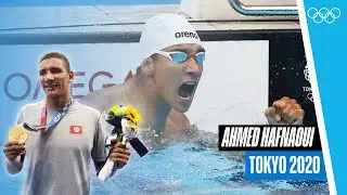 🇹🇳 Ahmed Hafnaoui at Tokyo 2020 🏊🏼‍♂️ | Athlete Highlights