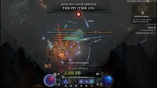 Diablo 4 - Sorcerer Lightning Spear Pit 135 Clear Season 5