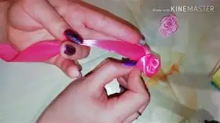 Роза из ленты, нежная и воздушная. Канзаши.