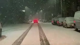 First Snow Fall of The Season Up North Darwen and Blackburn UK