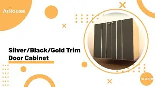 [Kitchen Cabinet FAQs] V5 - How to draw this Silver/Black/Gold Trim Door Cabinet ?