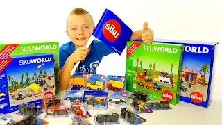 SIKU WORLD Cars four kids, Machinine per Bambini, Grande scatola piena di giochi - Regalo Super Alex