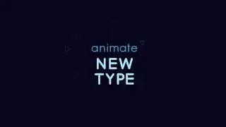 Typography "NEW TYPE" animation