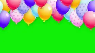 Green screen Balloons Chroma Key Full 1080p HD