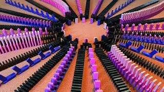The Pulsating Amethyst Spiral - 5000 dominoes