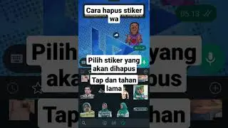 Cara hapus stiker WhatsApp 