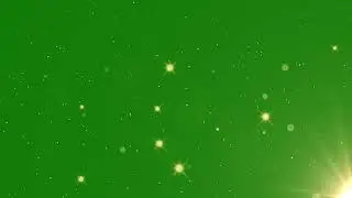 Golden Particles Green Screen Video Effects | Golden Stars Green Screen Video 