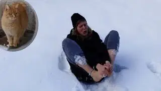 Barfuß im Schnee gefühlt fast gestorben | Caro La