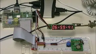 Raspberry Pi Python RTC with MAX7219 Display Driver