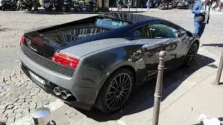 2011 grey telesto Lamborghini gallardo bicolore LP560-4 coupé in PAris France