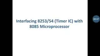 Interfacing 8253/54 timer chip with 8085 microprocessor