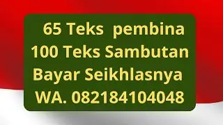 sambutan ketua panitia 17 agustus singkat