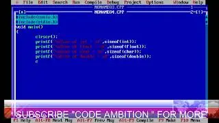 ALL ABOUT sizeof( ) OPERATOR -CODE AMBITION
