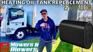 GOT LEAKS? STANDARD 275 GALLON HOME HEATING OIL TANK REPLACEMENT BY DOMINO FUEL INC. START TO FINISH