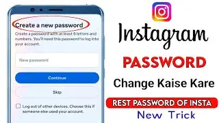 How To Create New Password On Instagram||Instagram Ka Password Kaise Change Kare/New Update