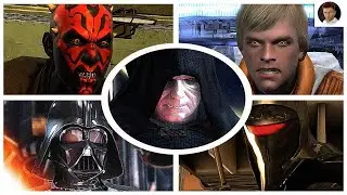 Star Wars: The Force Unleashed Ultimate Sith Edition - All Bosses (Played as Emperor Palpatine)