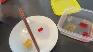 Frozen Gummy Bears made with Haribo and Sprite