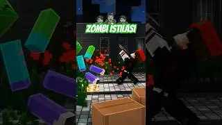 MINEGREEN VS ZOMBİ ÇETESİ - Minecraft #shorts