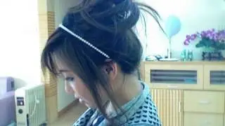 Quick Messy Updo Bun