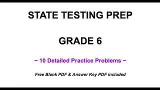 NJSLA Grade 6 Review / Test Prep [10 Detailed Practice Problems]