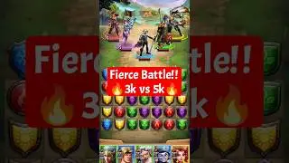 Fierce Battle!! 3 Star Heroes vs 5 Star Heroes with 5K Team Power!! War of the Three Kingdoms - E&P