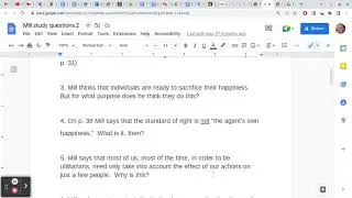 PHL 154: Second Mill Review Questions