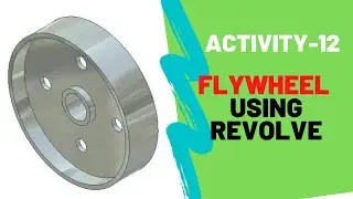 Inventor 2021 Beginners Tutorial: Flywheel Using Revolve Command Activity-12