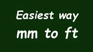 ✅ Convert Milimeter to Foot (mm to ft) - Formula, Example, Convertion Factor