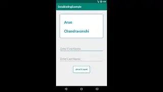 Android Working with Observable Data Objects using DataBinding