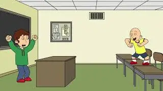 Caillou Misbehaves during private tutoring GROUNDED & PUNISHED