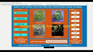 Detection Of Tomato Plant Disease Using CNN Matlab With Source Code Tomato Disease Classification