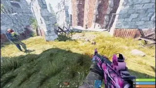 Weird falling glitch in rust #rustraid #youtubeshorts