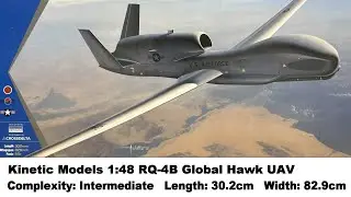 Kinetic Models 1:48 RQ-4B Global Hawk UAV Kit Review