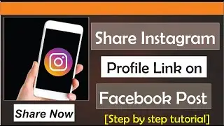 How To Share Instagram Profile Link On Facebook Post