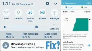 how to Fix Data usage warning in Android Phones