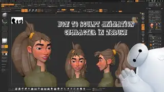 how to sculpt animation character in zbrush