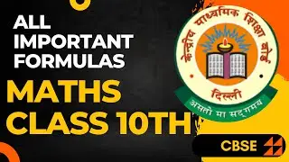 ALL IMPORTANT FORMULAS  IN 17 MINUTES 💯💯| CLASS 10TH | MATHEMATICS #cbse #class10 #boardexam2023