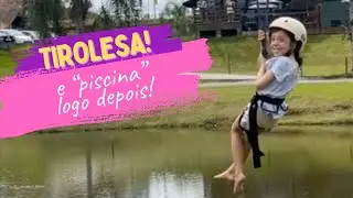 TIROLESA e PISCINA logo depois!