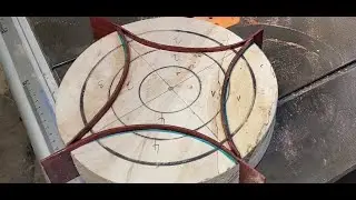 woodturning-crimson spiral
