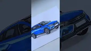 Lada Vesta какую машину рисовать следующий раз! 