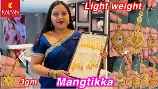 3gm 😳😱onwards very light weight 22kt gold mangtikka collections | Trendy antique mang-tikka 🤩