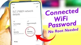 How to see your connected WIFI password in your phone. without root.