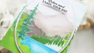 Stenciling A Lake Scene With Joy