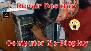 How to repair desktop motherboard no display || Computer No Display FIXED!!