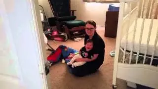 Startling the baby is hilarious...to the baby