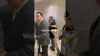 Pakistan's finance minister at a US airport