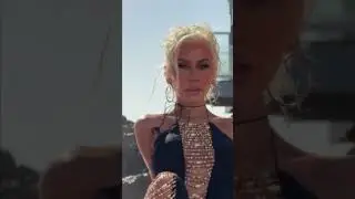 Christina Aguilera behind the scenes of her Glamour August cover shoot.
