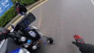 So I came off my motorbike for the first time